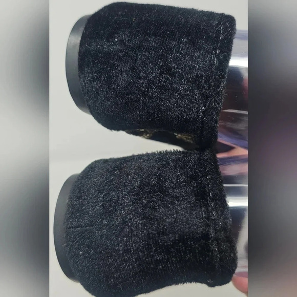 Lucky Brand Women's Elisabeta Black Velvet Flats With Gold Sequins Size 6.5 - Picture 9 of 16